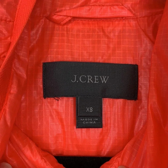 J. Crew neon orange lightweight vest sz xs - Picture 3 of 6